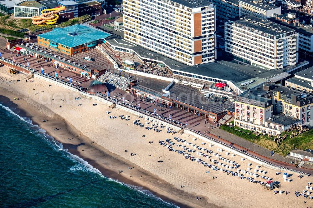 Sylt from above - Beach landscape in the district Westerland in Sylt on Island Sylt in the state Schleswig-Holstein, Germany