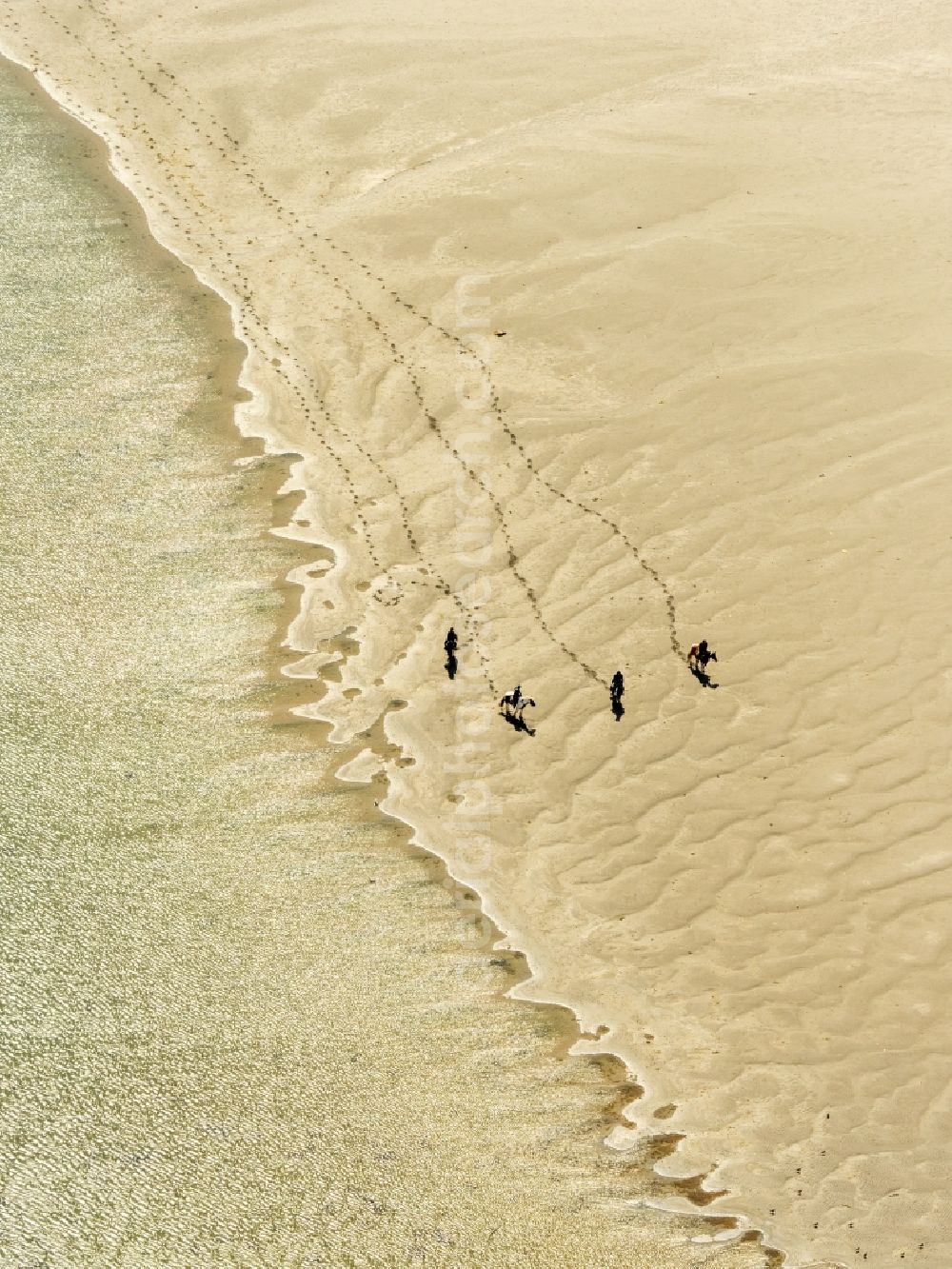 Barna from above - Beach landscape on the North Atlantic Ocean in Barna in Galway, Ireland