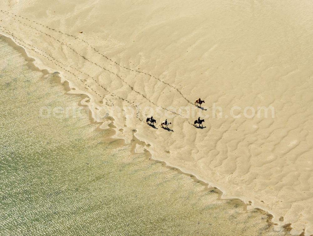 Barna from the bird's eye view: Beach landscape on the North Atlantic Ocean in Barna in Galway, Ireland