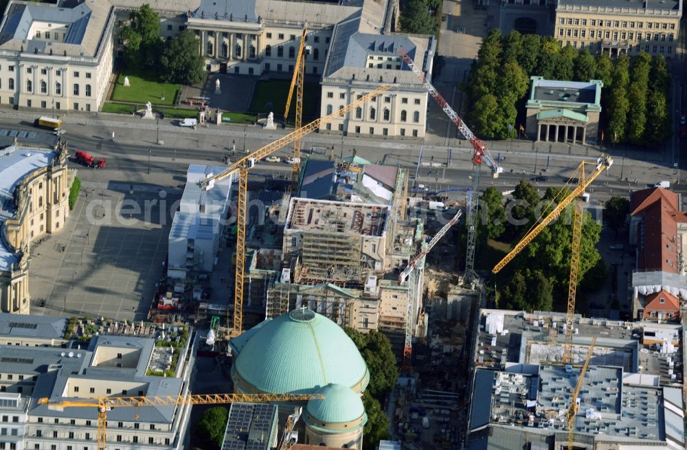 Aerial image Berlin - View of rehabilitation measures of the State Opera House in Berlin