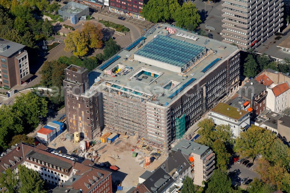 Aerial image Gelsenkirchen - Redevelopment and reconstruction of Hans Sachs House in Gelsenkirchen in North Rhine-Westphalia