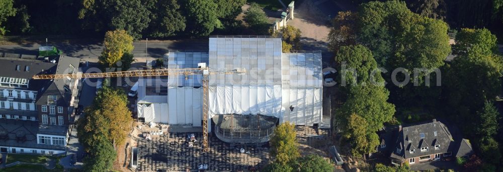 Aerial photograph Hamburg - Rehabilitation of the Villa of the Department of Shipping and Marine History at the Elbchausee in Hamburg