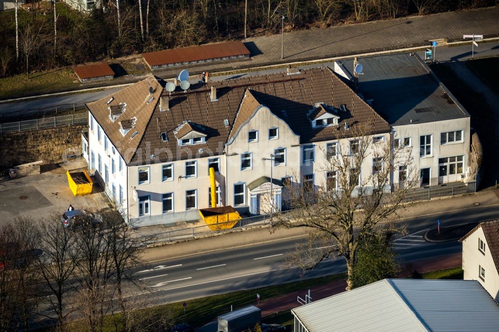 Heiligenhaus from above - Renovation work on the church building Tuerkisch-Islamische Union der Anstalt fuer Religion e. V. in Heiligenhaus in the state of North Rhine-Westphalia, Germany