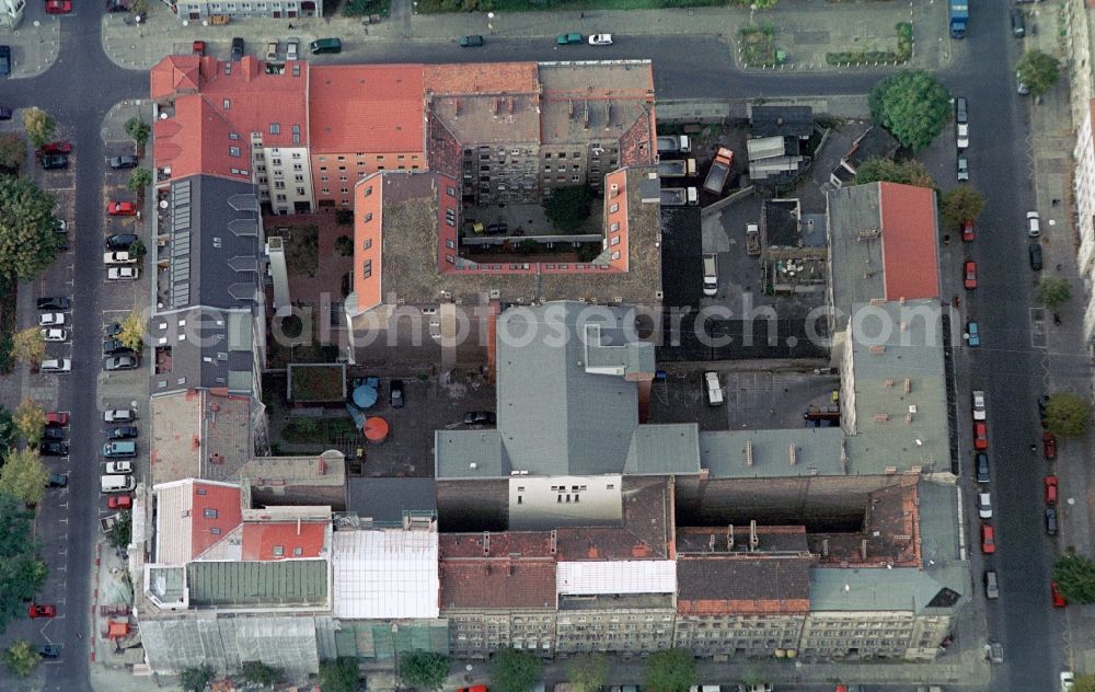 Aerial image Berlin - Redevelopment area in old residential area at the Teutoburger Platz in Berlin Prenzlauer Berg