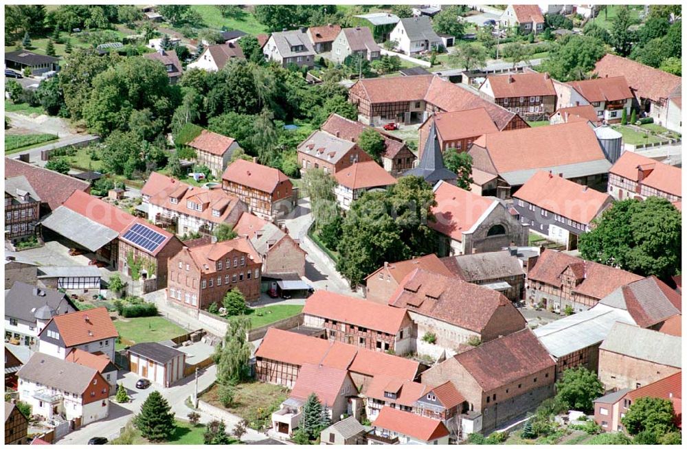 Aerial photograph Sargstedt - 22.08.2004, Blick auf die Sargstedter Schinkel Kirche