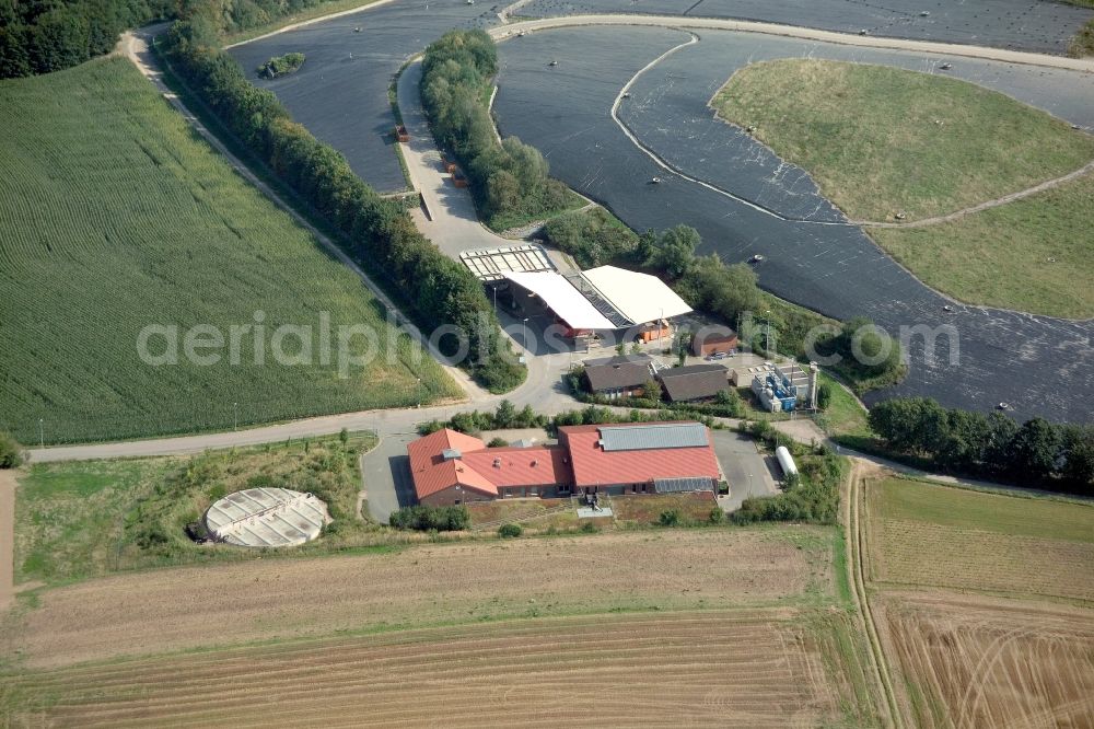 Hellsiek from above - View of the composite landfill Hellsiek, a landfill waste disposal GmbH Lippe in North Rhine-Westphalia