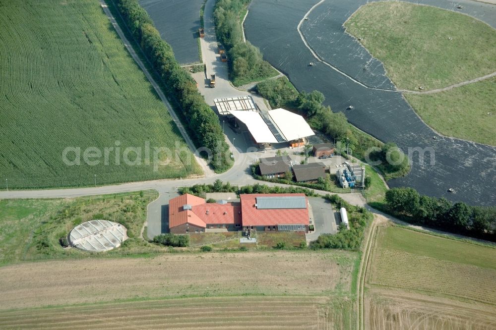 Aerial photograph Hellsiek - View of the composite landfill Hellsiek, a landfill waste disposal GmbH Lippe in North Rhine-Westphalia