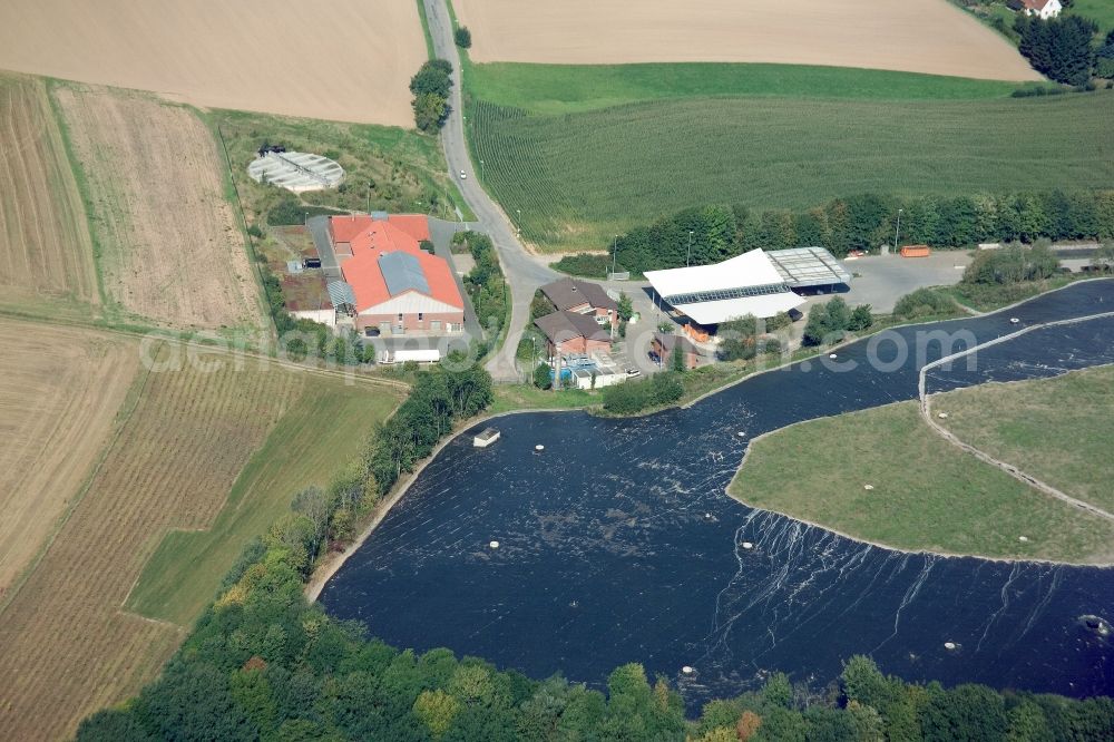 Hellsiek from above - View of the composite landfill Hellsiek, a landfill waste disposal GmbH Lippe in North Rhine-Westphalia