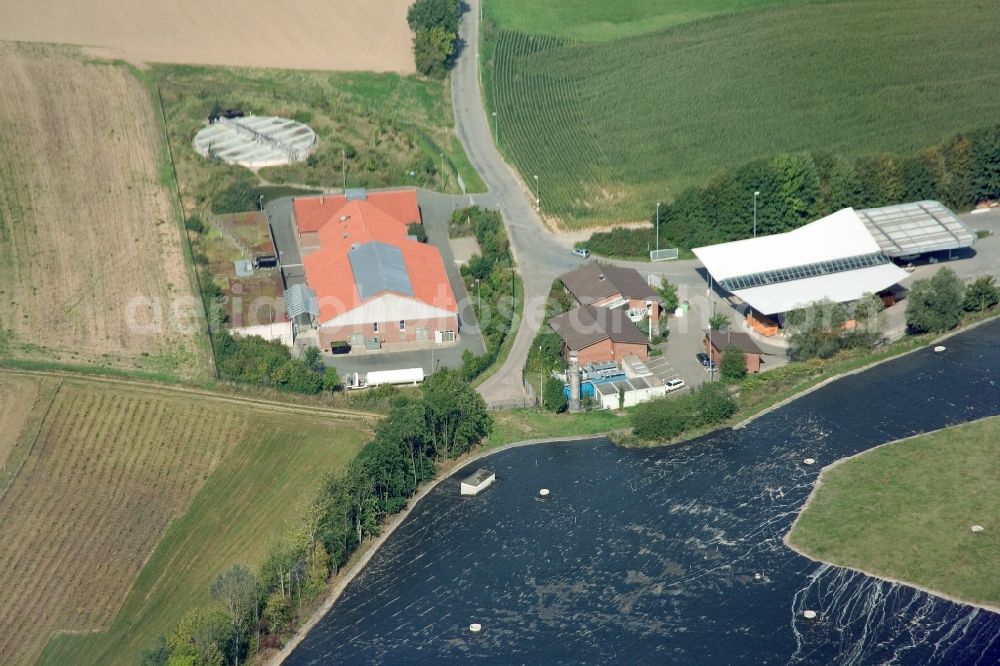 Hellsiek from the bird's eye view: View of the composite landfill Hellsiek, a landfill waste disposal GmbH Lippe in North Rhine-Westphalia