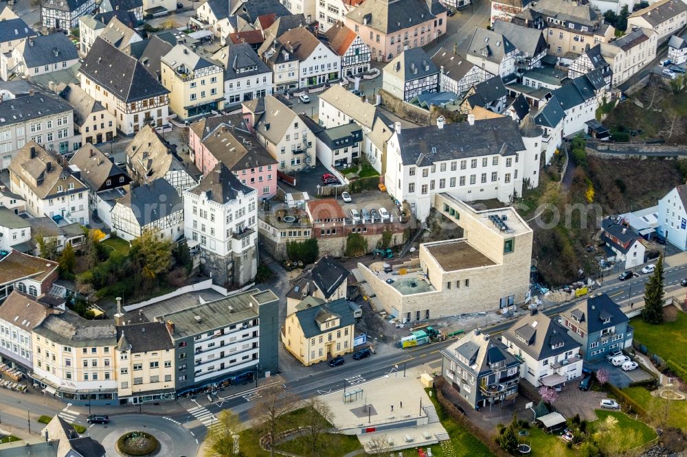 Arnsberg from the bird's eye view: Building of Sauerland-Museum on Ruhrstrasse in Arnsberg in the state North Rhine-Westphalia, Germany