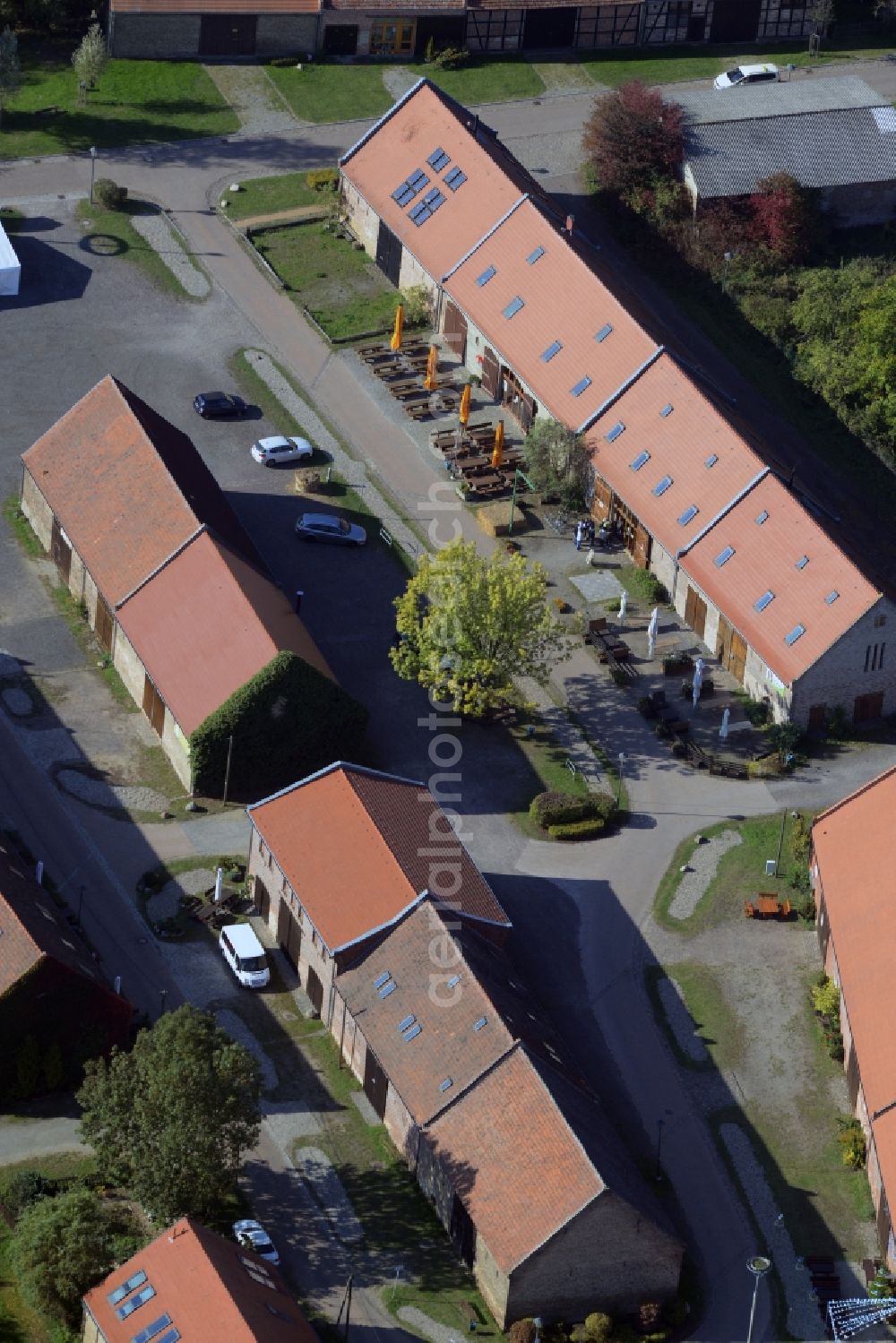 Aerial photograph Kremmen - Sheds - quarters of the small town of Kremmen in the state of Brandenburg Kremmen