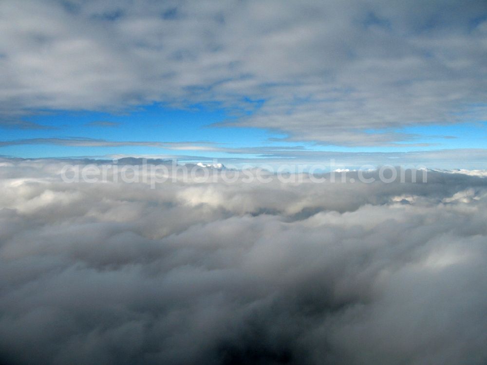 Finningen from above - Layer clouds in Finningen bavaria