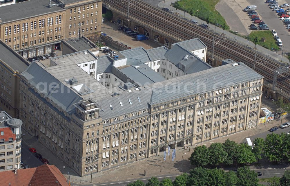 Berlin from the bird's eye view: Das Schicklerhaus in der Littenstraße in Berlin-Mitte. Der 1910 errichtete Gebäudekomplex wird als Bürogebäude genutzt. The Schicklerhaus at the Littenstrasse in Berlin-Mitte.