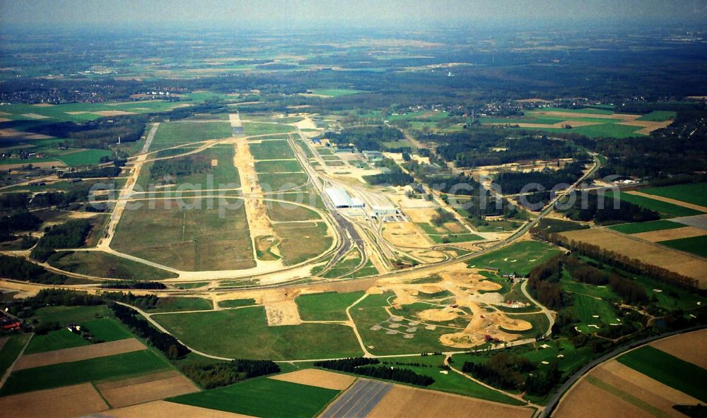 Aerial image Wegberg-Wildenrath - Rail vehicle testing and validation center in Wegberg-Wildenrath of Siemens AG in North Rhine-Westphalia