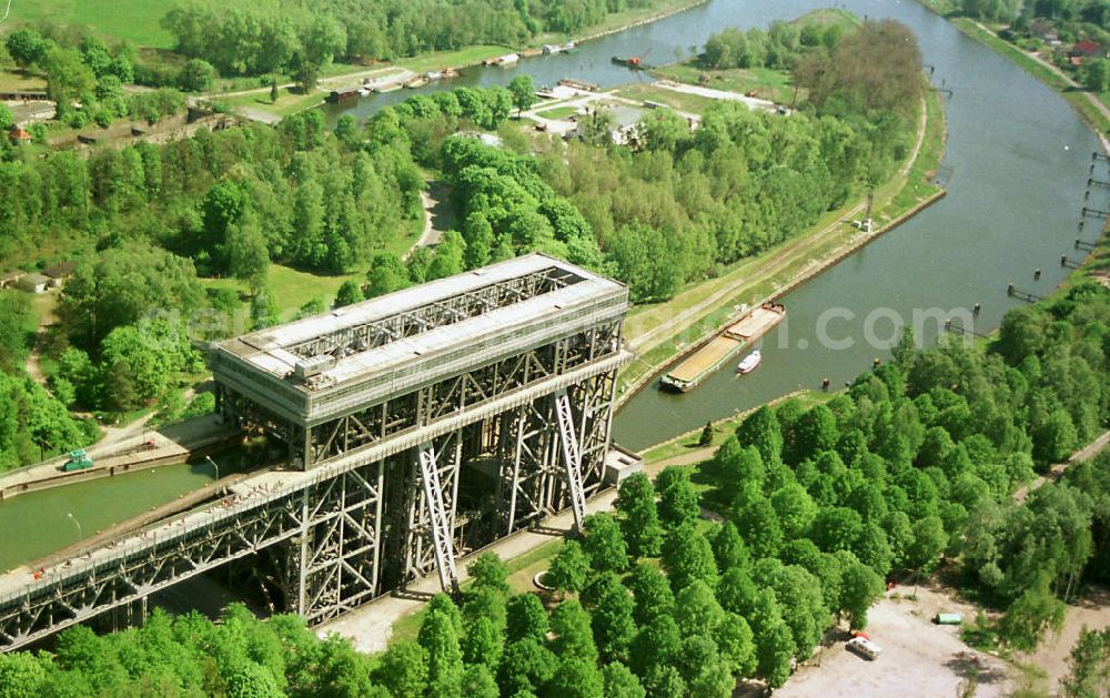 Niederfinow / Brandenburg from above - Schiffshebewerk Niederfinow.