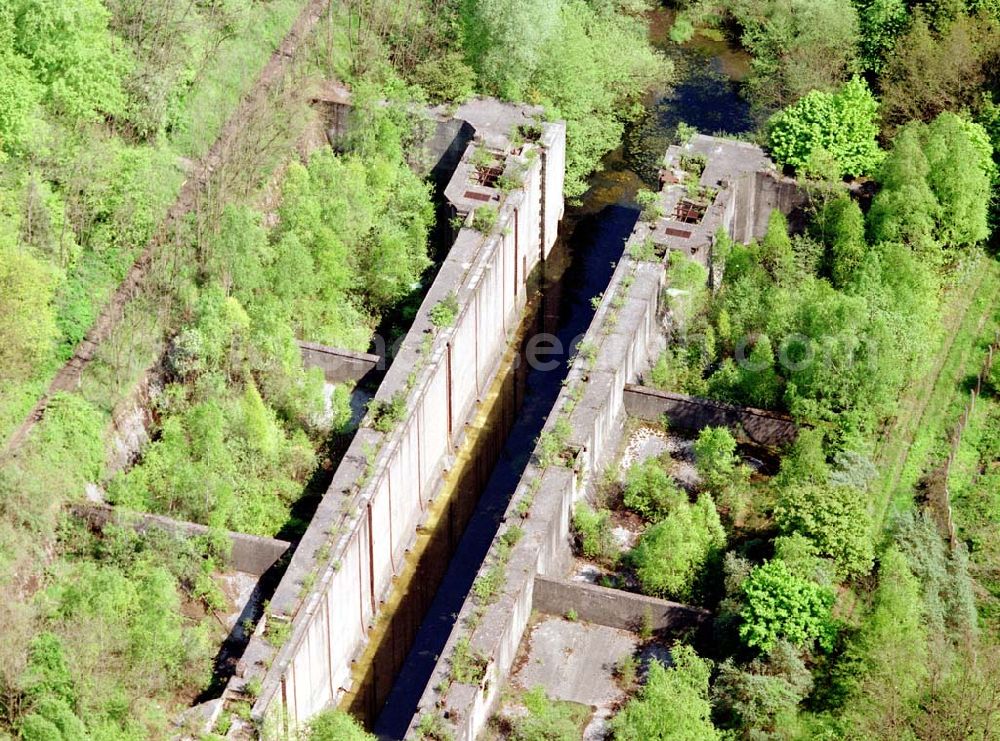 Aerial image Finow / Brandenburg - Schiffshebewerk Niederfinow.