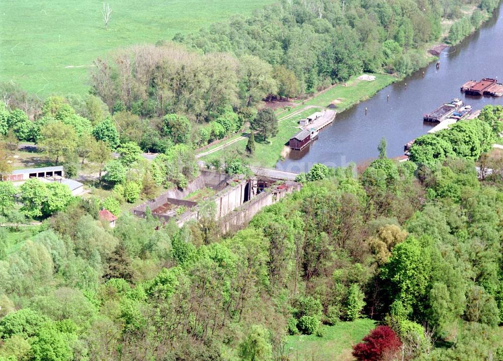 Aerial photograph Finow / Brandenburg - Schiffshebewerk Niederfinow.