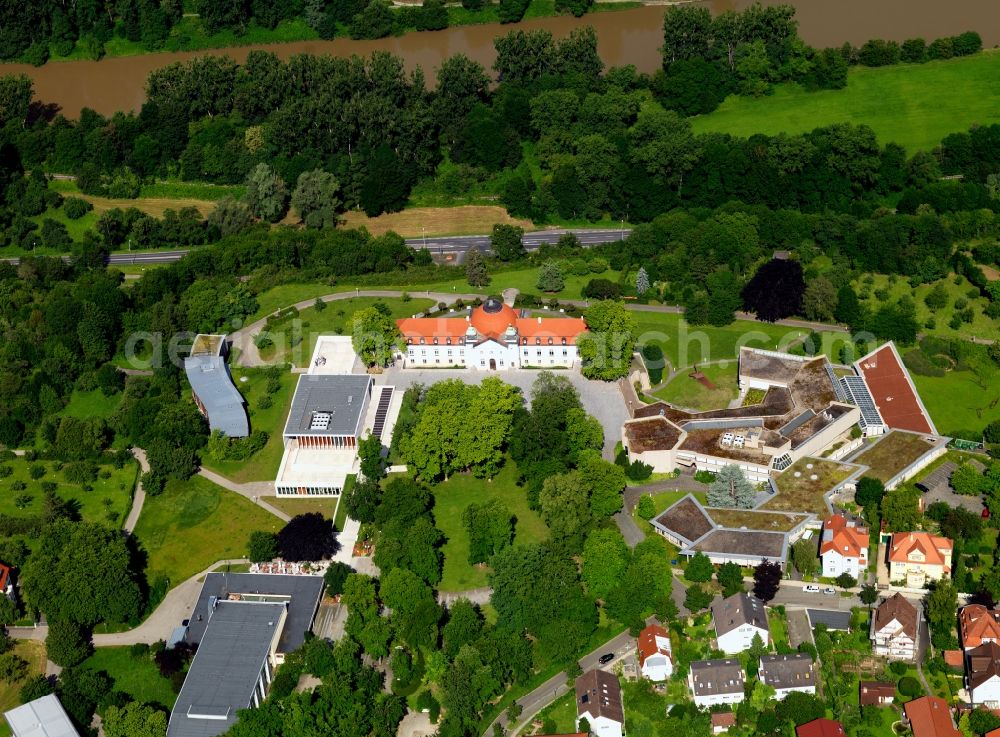 Marbach am Neckar from the bird's eye view: The National Schiller Museum in Marbach am Neckar in Baden-Württemberg since 1895, the memorial to Friedrich Schiller was born there