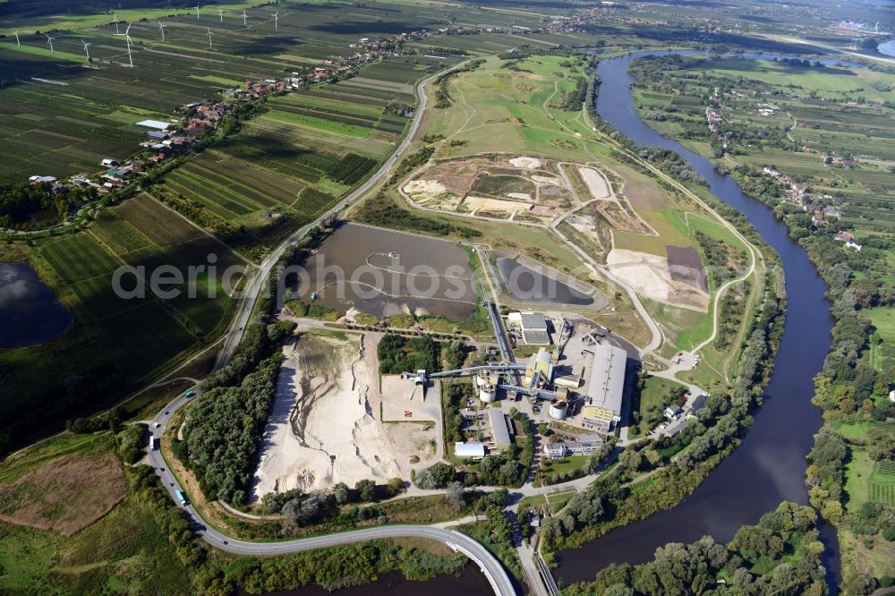 Hamburg from the bird's eye view: Slick landfill Francop in Hamburg. A project of the Hamburg Port Authority HPA