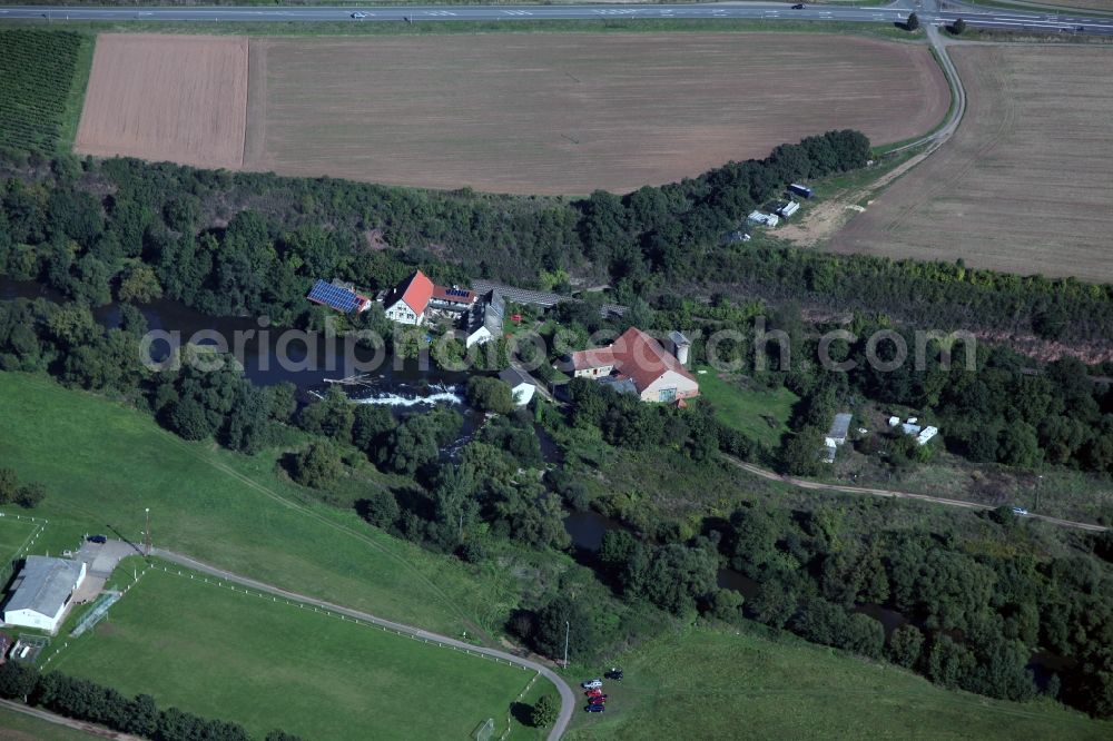 Aerial image Meddersheim - Schliffgesmühle in Meddersheim Bad Sobernheim municipality in the state of Rhineland-Palatinate