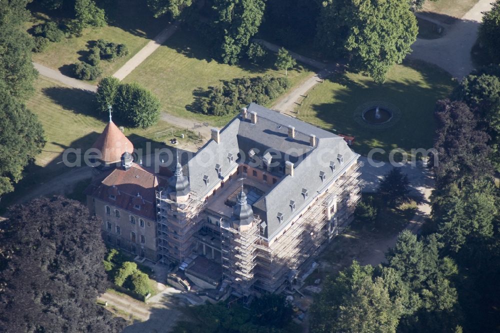 Altdöbern from above - Altdöbern castle in Brandenburg