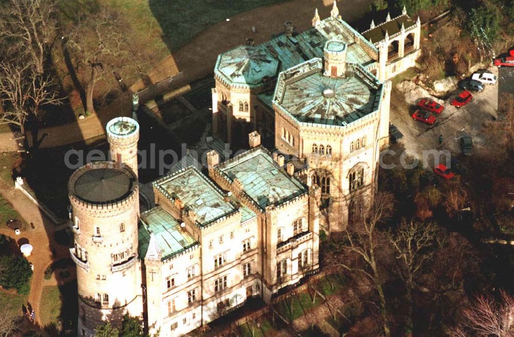 Potsdam from the bird's eye view: Schloß Babelsberg bei Potsdam 02.1995