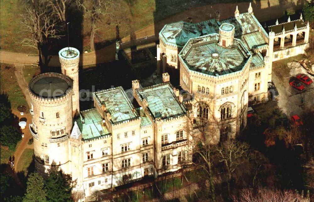 Aerial image Potsdam - Schloß Babelsberg bei Potsdam 02.1995