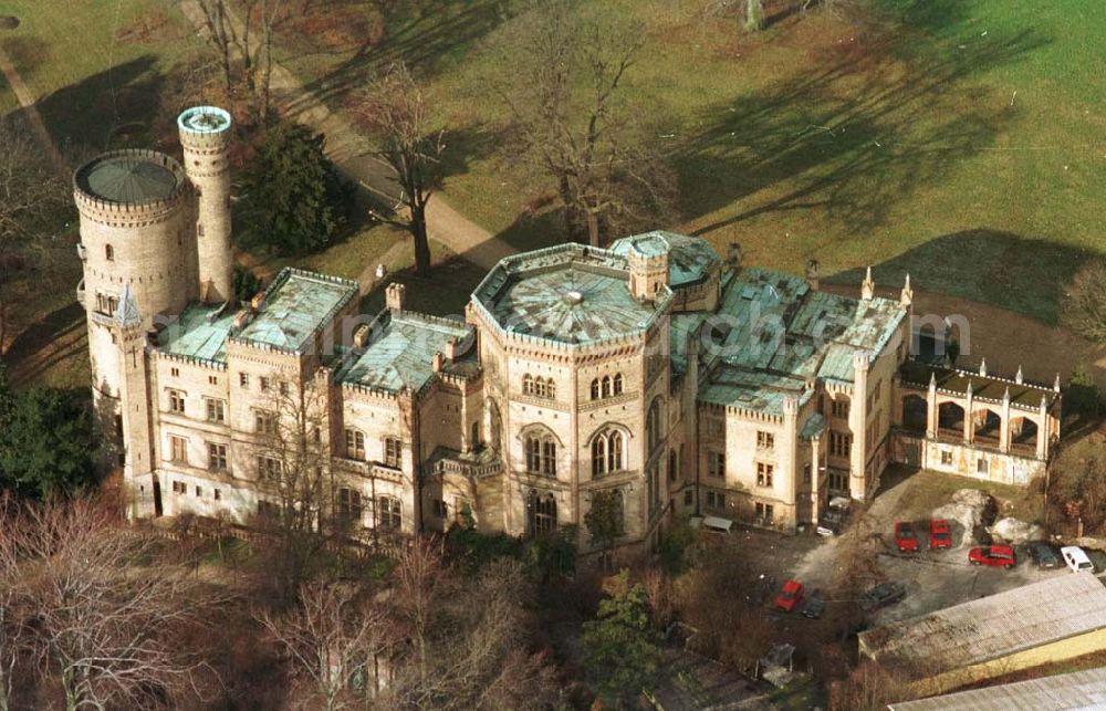 Potsdam from above - Schloß Babelsberg bei Potsdam 02.1995