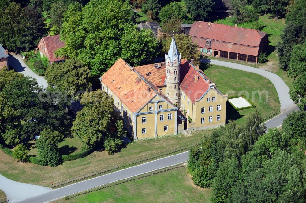 Aerial image Beesdau - Castle Beesdau at Beesdau in Brandenburg