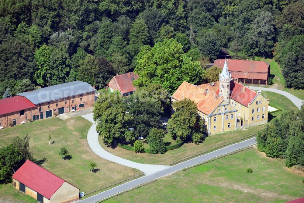 Beesdau from the bird's eye view: Castle Beesdau at Beesdau in Brandenburg