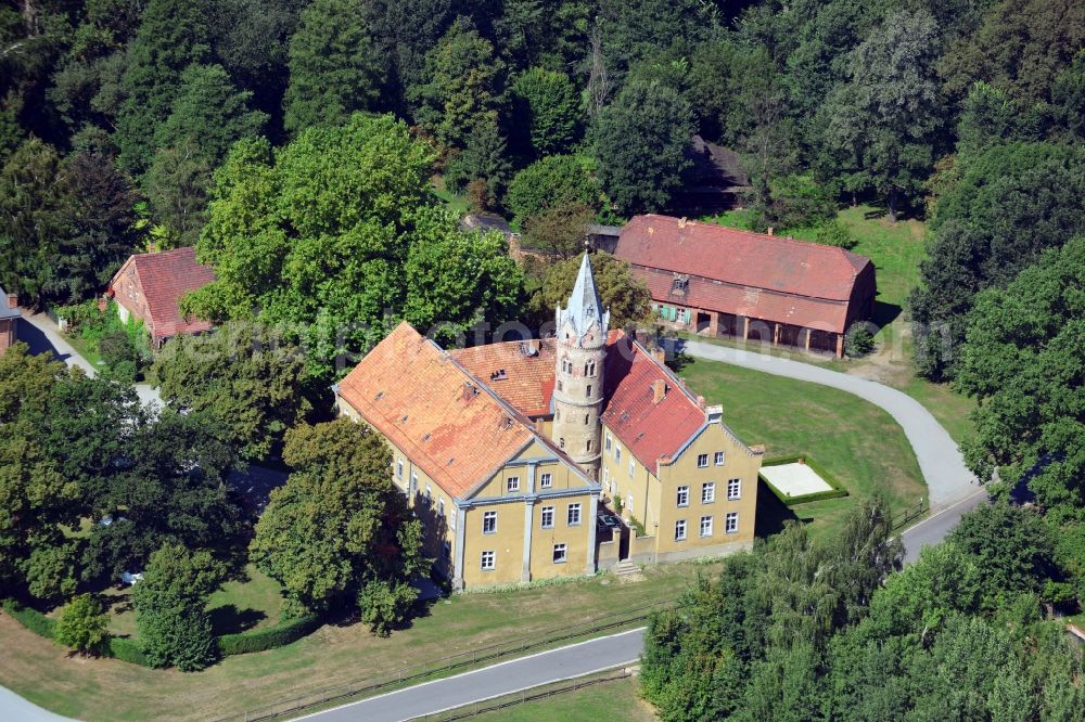 Aerial image Beesdau - Castle Beesdau at Beesdau in Brandenburg