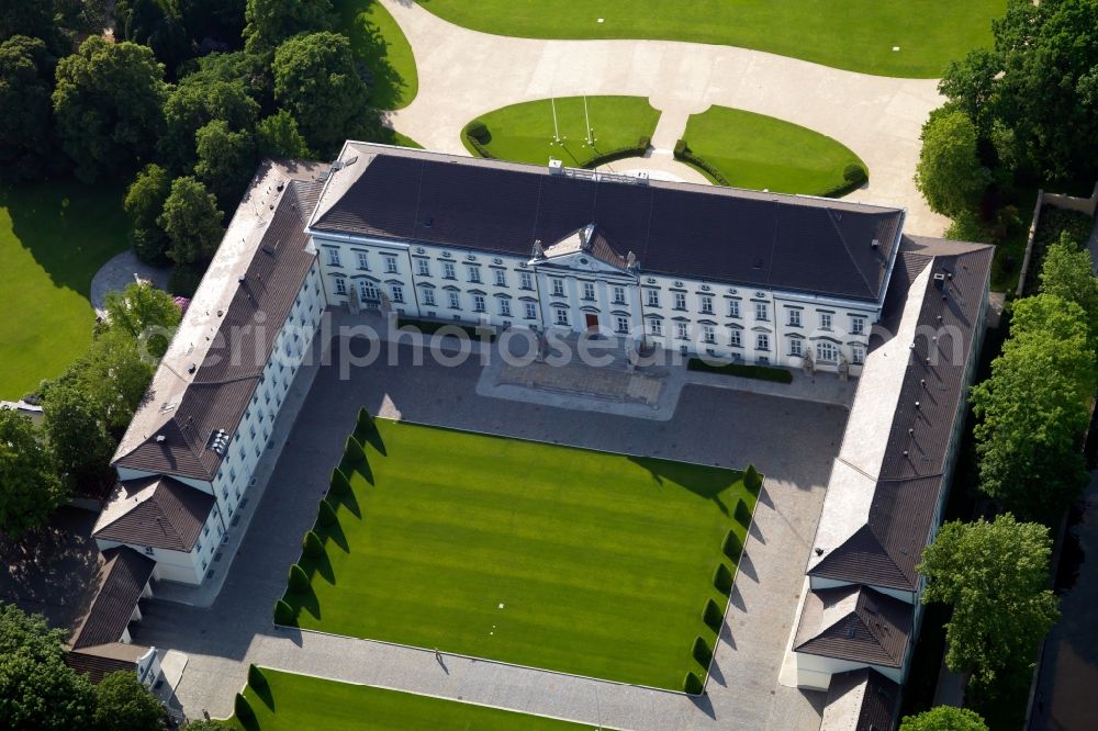 Aerial photograph Berlin - Castle Bellvue Berlin Tiergarten