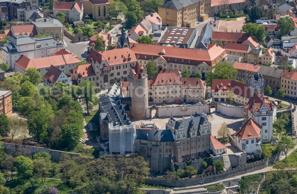 Aerial image Bernburg (Saale) - Castle of Schloss Bernburg in Bernburg (Saale) in the state Saxony-Anhalt