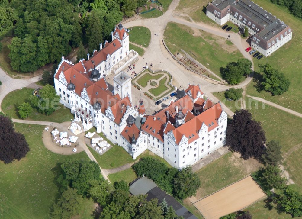 Boitzenburg from above - Boitzenburg castle in Brandenburg