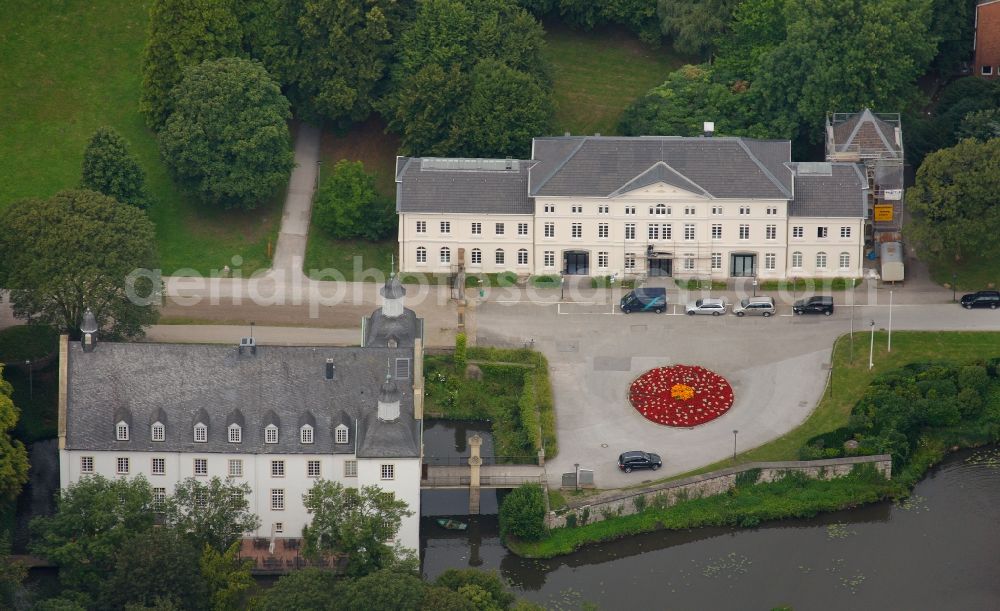 Essen from the bird's eye view: View of the castle Borbeck in Essen in the state North Rhine-Westphalia