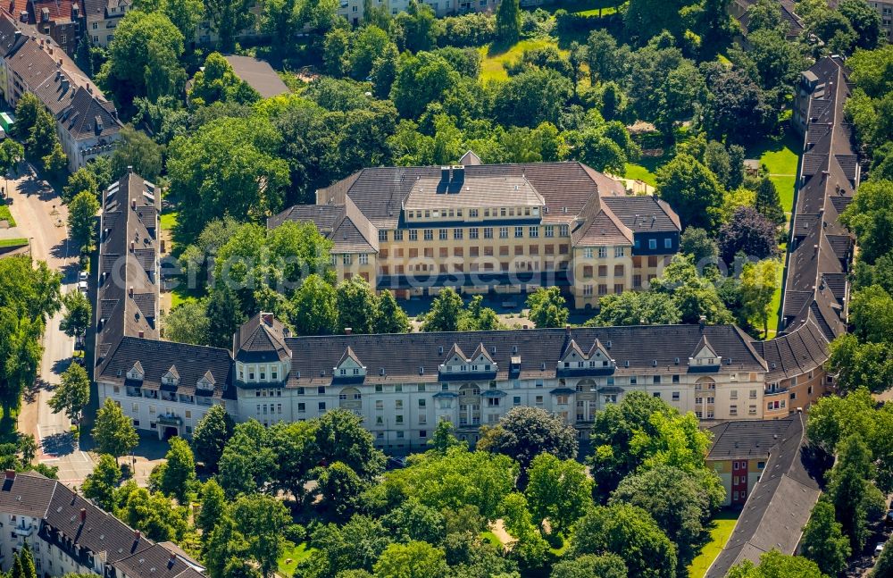 Essen from above - Castle of Baerendelle in Essen in the state North Rhine-Westphalia