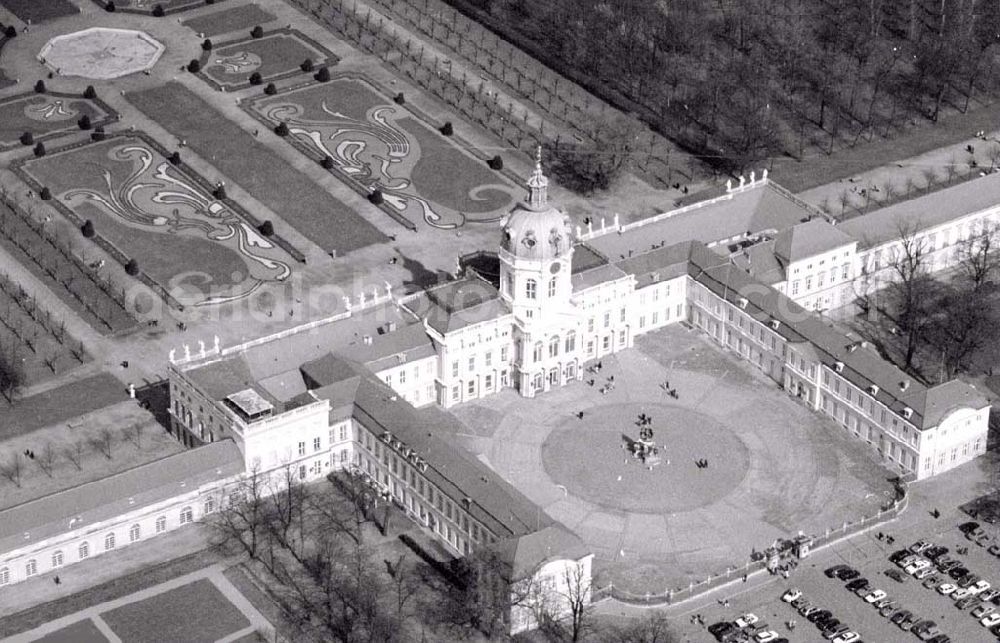 Berlin - Charlottenburg from above - Schloss Charlottenburg