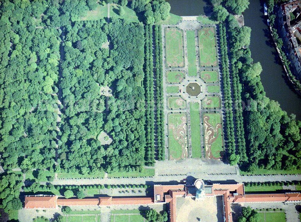 Berlin - Charlottenburg from above - Schloß Charlottenburg