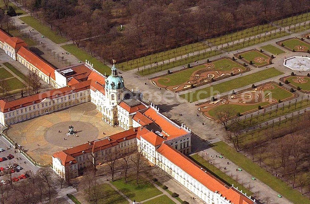 Berlin from above - Schloss Charlottenburg in Berlin-Charlottenburg.