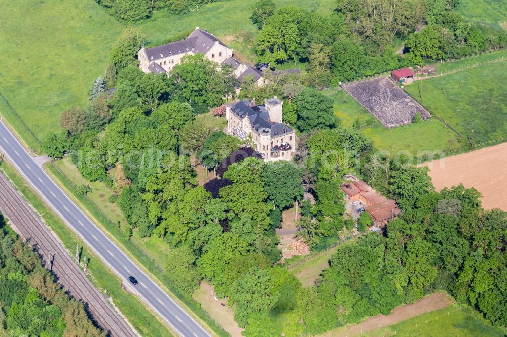 Aerial photograph Obertheres - Palace Rainer von Marklowski Immobilien Castle Ditfurth in Obertheres in the state Bavaria, Germany