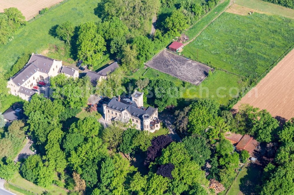 Obertheres from above - Palace Rainer von Marklowski Immobilien Castle Ditfurth in Obertheres in the state Bavaria, Germany