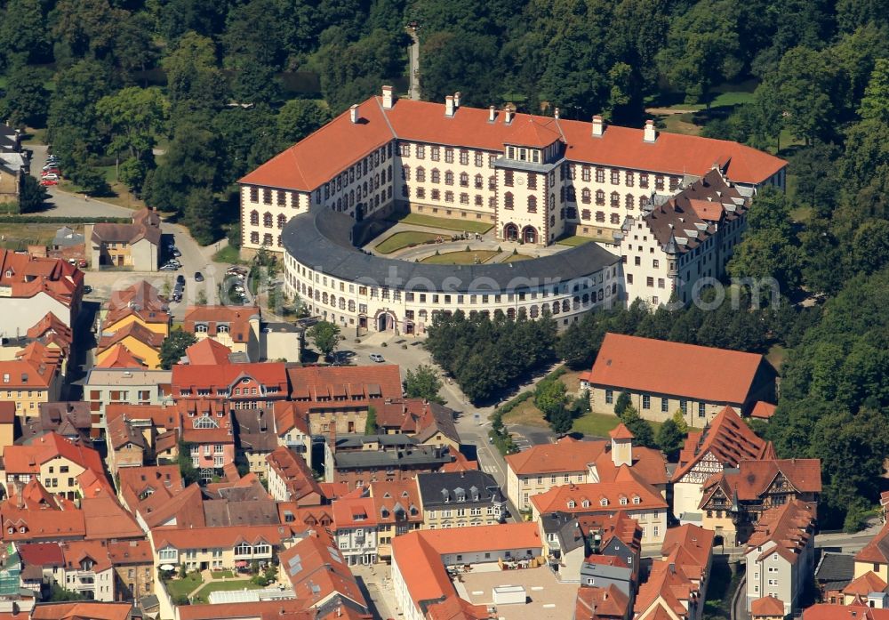 Aerial photograph Meiningen - Elizabeth Castle in Meiningen in Thuringia