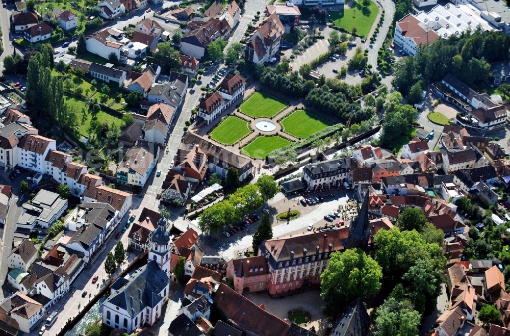 Aerial photograph Erbach ( Odenwald ) - View of castle ensemble in Erbacch ( Odenwald ) in Hesse