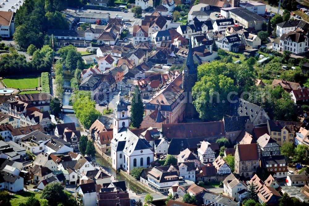 Erbach from the bird's eye view: view of Castle Erbach in Erbach ( Odenwald ) in Hesse