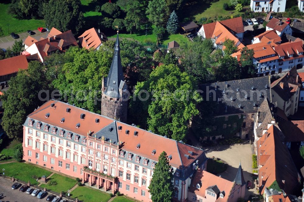 Erbach ( Odenwald ) from above - View of Castle Erbach ( Odenwald ) in Hesse