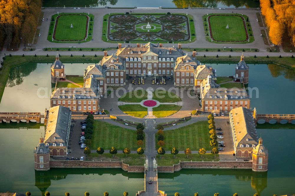 Nordkirchen from above - Palace of the Fachhochschule fuer Finanzen Nordrhein Westfalen library on Schlossstrasse in Nordkirchen in the state North Rhine-Westphalia, Germany