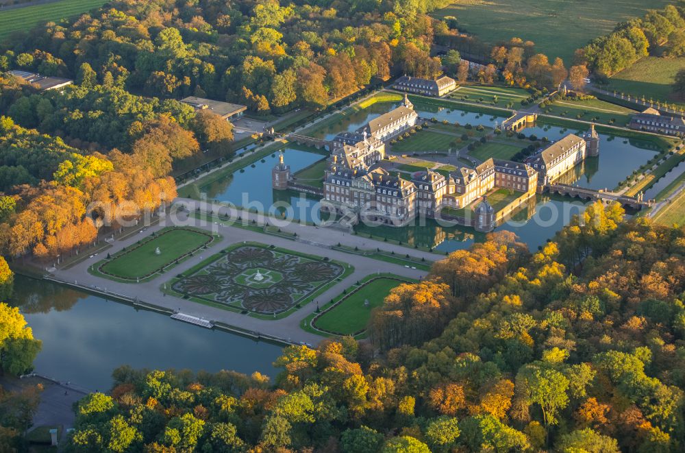 Aerial photograph Nordkirchen - Palace of the Fachhochschule fuer Finanzen Nordrhein Westfalen library on Schlossstrasse in Nordkirchen in the state North Rhine-Westphalia, Germany