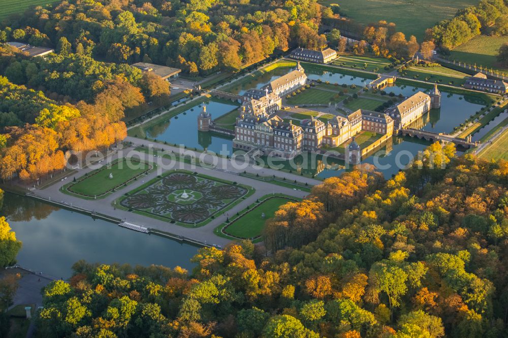 Nordkirchen from the bird's eye view: Palace of the Fachhochschule fuer Finanzen Nordrhein Westfalen library on Schlossstrasse in Nordkirchen in the state North Rhine-Westphalia, Germany