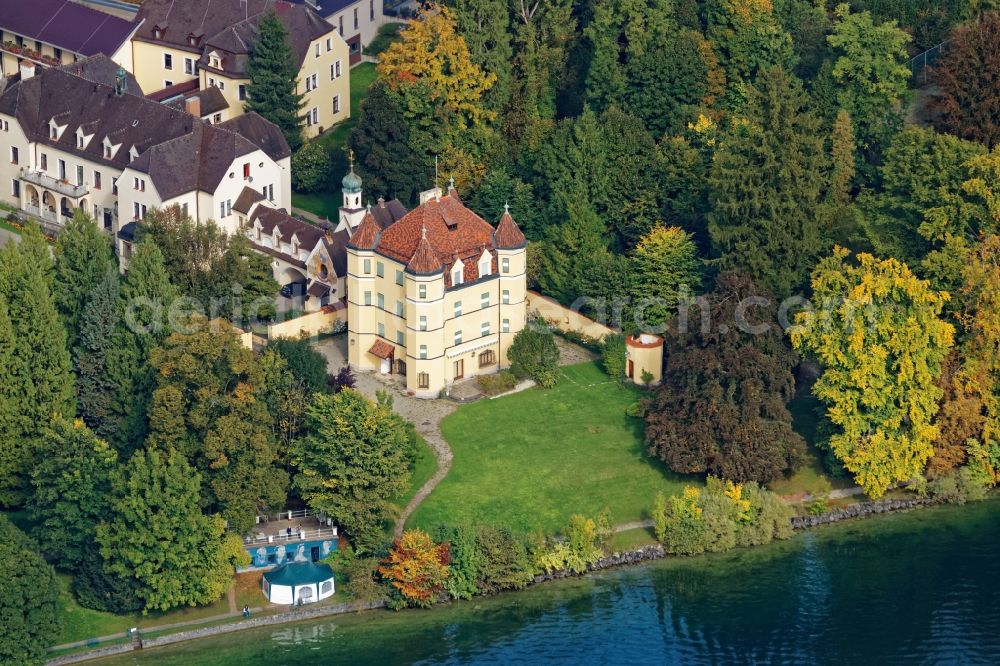 Aerial photograph Feldafing - Palace in Feldafing in the state Bavaria, Germany