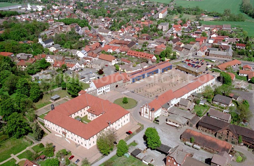 Haldensleben/Sachsen-Anhalt from above - Schloß Haldensleben in Sachsen-Anhalt. Datum: 05.05.03